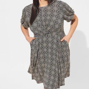 Mini Super Soft Balloon Sleeve Aline Dress Sz. 3x